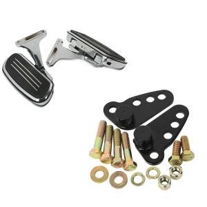 Set: Beifahrer Trittbretter + Halter CF2S für Harley Street Glide 06-21 Craftride + Tieferlegungskit 1-3" für Harley Street Glide 06-17 Tieferlegung Craftride_1
