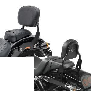Set: Sissy Bar für Harley Fat Bob 10-17 schwarz CXS Craftride + Sissy Bar CSS Fix für Harley Dyna Fat Bob 10-17 schwarz Craftride_1