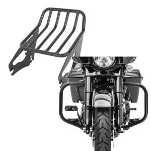 Set: Gepäckträger W1 für Harley Davidson Street Glide 09-21 schwarz Craftride + Sturzbügel für Harley Davidson Street Glide 09-21 Craftride TR2 schwarz_1