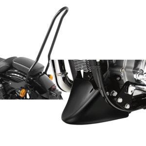 Set: Sissybar für Harley Sportster Forty-Eight 48 10-20 Craftride Tampa + Bugspoiler für Harley Sportster Forty-Eight 48 10-20 Craftride_1