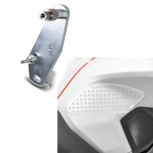 Set: Adapterplatte für ConStands Power BMW S 1000 RR 15-18 + Seiten Tankpad Grip Pad M für BMW S 1000 R / RR / XR_1