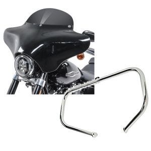 Set: Batwing Verkleidung BD8 für Harley Davidson Road King / Classic Craftride + Sturzbügel für Harley Davidson Road King 97-08 Craftride TR1 chrom_1