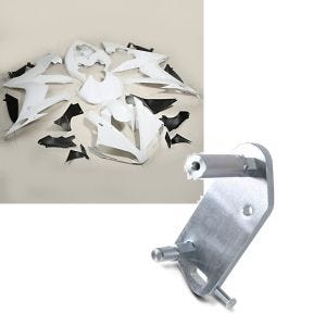 Set: Verkleidung für Yamaha YZF-R1 04-06 Zaddox ABS Vollverkleidung Rennverkleidung + Adapterplatte für ConStands Power Yamaha YZF-R1 04-06_1