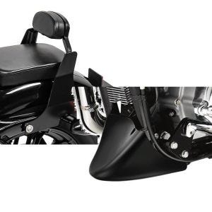 Set: Sissybar Harley Sportster 883 Iron 09-20 Craftride Fast Driver-XS schwarz + Bugspoiler für Harley Sportster 883 Iron 09-20 Craftride_1