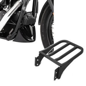 Set: Bugspoiler für Harley Davidson Dyna Street Bob 06-17 Craftride + Gepäckträger für Harley Dyna Street Bob 06-17 schwarz Craftride_1