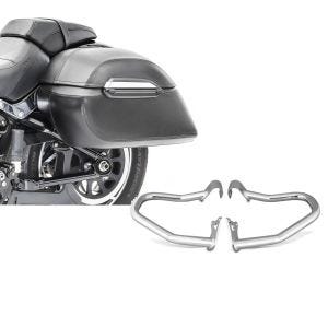 Set: Seitenkoffer Set Indian Scout / Bobber / Sixty Craftride K3 33Ltr in schwarz + Sturzbügel Indian Scout/ Sixty/Bobber 15-21 Craftride chrom_1