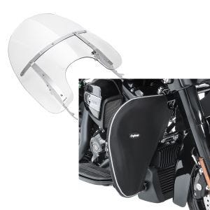 Set: Windschild Abnehmbar für Harley Heritage Softail Classic 00-17 Craftride + Sturzbügel Spritzschutz für Harley Davidson Heritage Softail Classic 88-17 Beinwärmer Craftride BT2_1