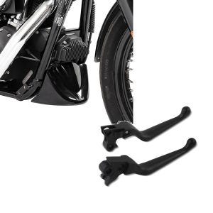 Set: Bugspoiler für Harley Davidson Dyna Street Bob 06-17 Craftride + Bremshebel und Kupplungshebel-Set Grip für Harley Davidson Dyna Street Bob 06-17 schwarz Craftride_1