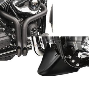 Set: Craftride Auspuff Harley Davidson Sportster Forty-Eight 48 10-20 Drag Pipe schwarz + Bugspoiler für Harley Sportster Forty-Eight 48 10-20 Craftride_1