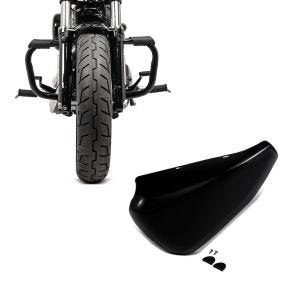 Set: Sturzbügel für Harley Davidson Sportster 883 Iron (XL 883 N) 09-20 Craftride Mustache schwarz + Batterieabdeckung Harley Sportster 883 Iron 14-20 Craftride Seitendeckel links in schwarz_1