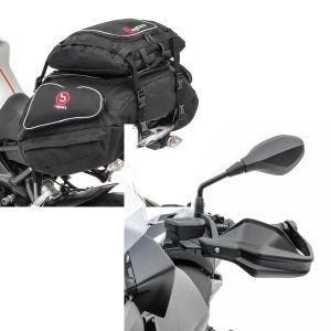 Set: Hecktaschen Set BMW S 1000 R / RR / XR Bagtecs X50 und X52 + Handprotektoren für BMW S 1000 XR 15-18 Handschutz Motoguard schwarz_1