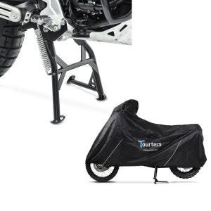 Sett: hovedstativ med ABE egnet for Yamaha Tenere 700 19-24 ConStands + motorsykkelpresenning Yamaha Tenere 700 Tourtecs XL svart