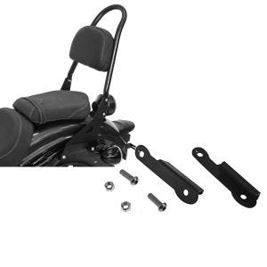Set: Sissybar Yamaha XV 950 / R 14-20 Craftride Rider-XL schwarz + Blinkerverlegung für Yamaha XV 950 / R 14-20 Blinker hinten Versatz Kit Craftride_1