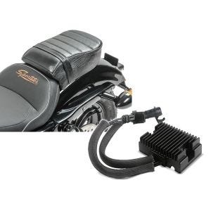 Set: Sozius Sitz mit Polsterung für Harley Sportster Forty-Eight 48/ 883 Iron Craftride + Spannungsregler für Harley-Davidson Sportster Forty-Eight 48 10-13 Gleichrichter Laderegler Craftride_1