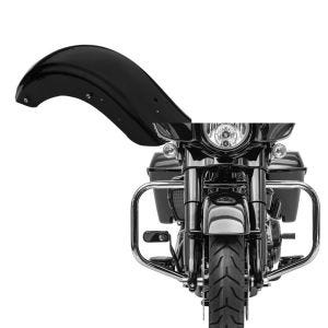 Set: Heckfender II für Harley Street Glide 09-20 Kotflügel hinten Craftride schwarz + Sturzbügel für Harley Davidson Street Glide 09-21 Craftride TR2 chrom_1