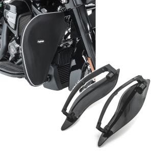 Set: Sturzbügel Spritzschutz für Harley Street Glide Special 15-21 Beinwärmer Craftride + Seitlicher Windabweiser für Harley-Davidson Touring 14-21 schwarz Craftride_1