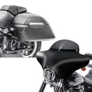 Set: Seitenkoffer Set Yamaha XVS 950 A Midnight Star Craftride K3 33Ltr in schwarz + Batwing Verkleidung MD8 für Yamaha XVS 1300 / 950 A Midnight Star Craftride_1