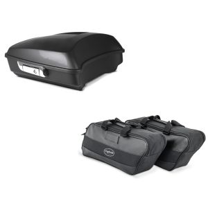 Set: Topcase Razor für Harley Street Glide Special 15-21 schwarz matt LC Craftride + Innentasche Seitenkoffer für Harley Street Glide Special 15-21 Craftride 19Ltr schwarz_1