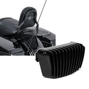 Set: Sissy Bar CXS Fix für Harley Street Glide 14-21 mit Gepäckträger schwarz Craftride + Spannungsregler für Harley Street Glide 17-21 Gleichrichter Laderegler Craftride_1
