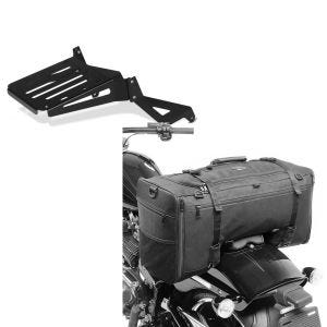 Set: Gepäckträger Kawasaki Vulcan S/ Cafe 15-21 Craftride schwarz + Hecktasche für Kawasaki Vulcan S / Café SQ1 Craftride 52l schwarz_1