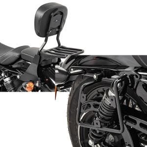 Set: Sissybar Harley Sportster 883 Iron (XL 883 N) 09-20 Craftride Fast Driver-S inkl. Gepäckträger schwarz + Satteltaschenhalter für Harley Sportster 883 Iron 16-20 rechts Craftride_1