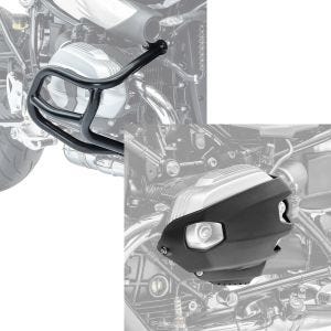 Set: Sturzbügel für BMW R NineT Scrambler 16-21 Motoguard Schutzbügel + Zylinderschutz für BMW R NineT Scrambler 16-21 Ventildeckelschutz Motoguard CP4_1