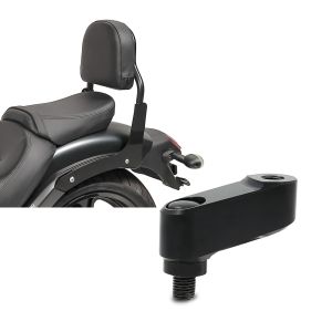 Set: Sissy Bar XS3 für Kawasaki Vulcan S / Café 15-21 schwarz Craftride + Spiegelverlängerung Kawasaki Vulcan S 15-21 Tourtecs Paar 40mm schwarz_1