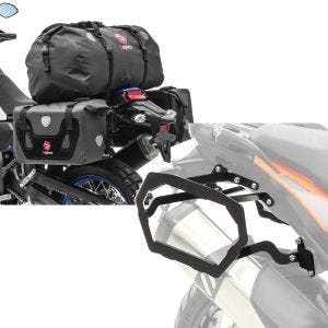 Set: Satteltaschen Set für KTM 1290 Super Adventure S / T RX80 Hecktasche + Kofferträger für KTM 1290 Super Adventure R / S 17-20 Bagtecs SLP für Alukoffer und Satteltaschen_1