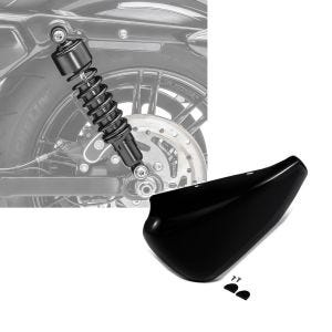 Set: Stoßdämpfer 11,9 Zoll Harley Davidson Sportster 883 Iron 09-20 Craftride schwarz + Batterieabdeckung Harley Sportster 883 Iron 14-20 Craftride Seitendeckel links in schwarz_1