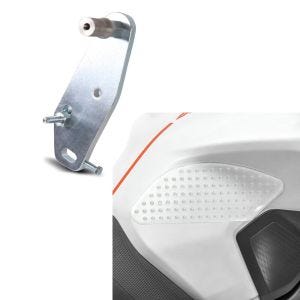 Set: Adapterplatte für ConStands Power BMW S 1000 RR 09-13 + Seiten Tankpad Grip Pad M für BMW S 1000 R / RR / XR_1