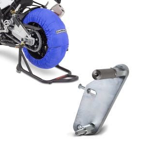 Set: Reifenwärmer Set für Yamaha YZF-R6 YZF-R1 ConStands Laguna Seca 60-80°C blau + Adapterplatte für ConStands Power Yamaha YZF-R6 99-02_1