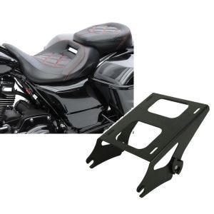 Set: Sitzbank für Harley Street Glide Special 15-21 Craftride RH3 schwarz-rot + Topcase Träger Doppelsitzbank für Harley Davidson Street Glide Special 15-21 sw Craftride_1