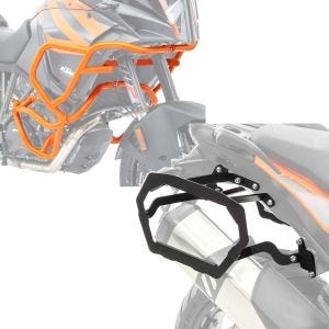 Set: Sturzbügel Set für KTM 1190 Adventure/ R 13-16 oben und unten Schutzbügel orange + Kofferträger für KTM 1190 Adventure/ R 13-16 Bagtecs SLP für Alukoffer und Satteltaschen_1
