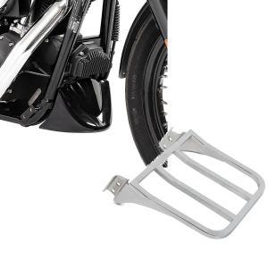Set: Bugspoiler für Harley Davidson Dyna Street Bob 06-17 Craftride + Gepäckträger für Harley Dyna Street Bob 06-17 chrom Craftride_1