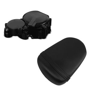 Set: Lichtmaschinendeckel für Suzuki GSX-R 600/ 750 06-17 Limadeckel Motordeckel + Soziussitz für Suzuki GSX-R 750 / 600 08-10 Beifahrersitz schwarz_1