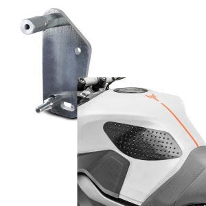 Set: Adapterplatte für ConStands Power Suzuki GSX-R 600/750 11-17 + Tankpad seitlich für Suzuki GSX-R 750 / 600 Seiten Tankpad Zaddox Grip M schwarz_1