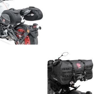 Set: Hecktasche für Yamaha MT-07 / Tracer 700 Bagtecs SX70 70Ltr schwarz + Satteltaschen für Yamaha MT-07 / Tracer 700 Bagtecs SP3 36-60Ltr schwarz_1