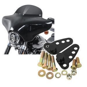 Set: Batwing Verkleidung BD8 für Harley Davidson Road King / Classic Craftride + Tieferlegungskit 1-3" für Harley Road King 02-17 Tieferlegung Craftride_1