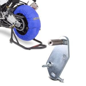 Set: Reifenwärmer Set für Yamaha YZF-R6 YZF-R1 ConStands Laguna Seca 60-80°C blau + Adapterplatte für ConStands Power Yamaha YZF-R1 07-14_1
