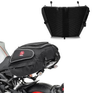 Set: Wasserkühler für Honda CBR 1000 RR Fireblade 08-11 Radiator Kühler + Hecktasche Honda CBR 1000 RR Fireblade Gepäcktasche hinten Bagtecs X50 50Ltr schwarz_1