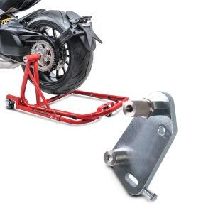 Set: Rangierhilfe Ducati Monster 1200 / S 14-20 Montageständer ConStands Single Mover Rot + Adapterplatte für ConStands Power Ducati Monster 1200/ S 14-20_1