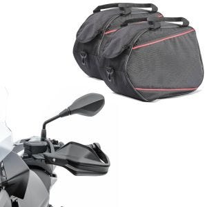 Set: Seitenkoffer Innentaschen 2x20L für BMW S 1000 XR + Handprotektoren für BMW S 1000 XR 15-18 Handschutz Motoguard schwarz_1