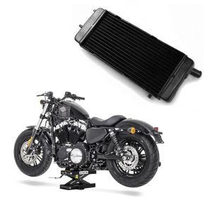 Set: Hebebühne für Honda Shadow VT 750 / 600 / 125 C Scherenheber ConStands Mini-Lift schwarz + Wasserkühler für Honda Shadow VT 600 C 88-00 Radiator Kühler_1