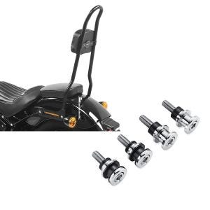Set: Sissybar für Harley Davidson Softail Standard 20-21 Craftride SRL schwarz + Anbausatz Docking Hardware Kit für Harley-Davidson Softail 18-21 52300646 Craftride_1