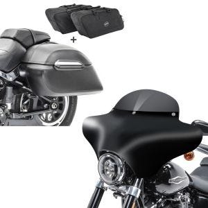 Set: Set Seitenkoffer + Innentaschen für Yamaha XVS 950 A Midnight Star Craftride K3 + Batwing Verkleidung MD8 für Yamaha XVS 1300 / 950 A Midnight Star Craftride_1