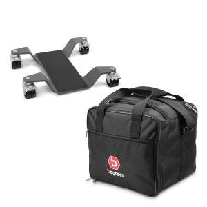 Set: Rangierhilfe 400 kg für BMW R 1200 GS / Adventure Rangierplatte Grau + Innentasche Aluminium Topcase für BMW R 1250 GS / 1200 GS /Adventure 04-21 Alukoffer Bagtecs MT1_1