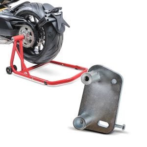 Set: Einarmständer Ducati Diavel / S 11-20 Montageständer ConStands Single-Classic rot + Adapterplatte für ConStands Power Ducati Diavel 11-18_1