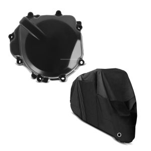 Set: Lichtmaschinendeckel für Suzuki GSR 600/ 750 06-16 Limadeckel Motordeckel + Abdeckplane Suzuki GS 500 F / 500 / E  GSR 750 / 600 Craftride XL in schwarz_1