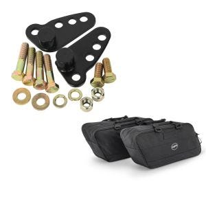 Set: Tieferlegungskit 1-3" für Harley Road King 02-17 Tieferlegung Craftride + Koffer Innentaschen für Harley Road King 94-21 Craftride BG1 Paar_1