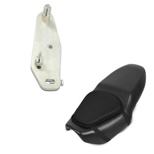 Set: Adapterplatte für ConStands Power Honda Africa Twin Adventure Sports 1100 20-21 + Gel Sitzkissen M Tourtecs Universal Komfortkissen schwarz_1